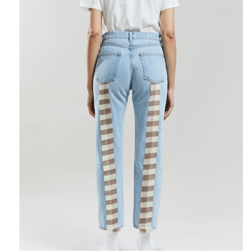 Still here rate gingham denim